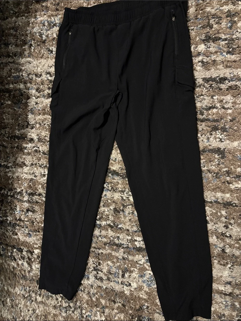 all in motion Black Cargo Jogger Pants with Elastic Waist